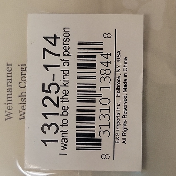 "I want to be the kind of person my dog thinks I am" E&S Paw Car Maegnet, New - Picture 3 of 3